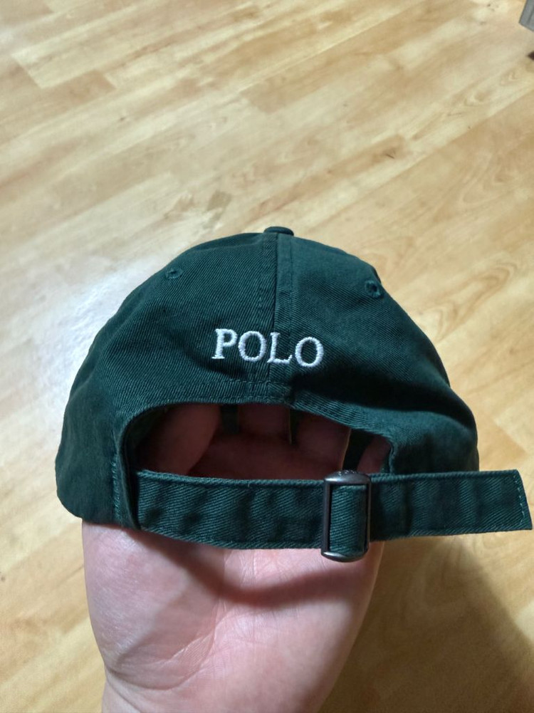폴로 랄프로렌 스컬 로고 볼캡(green)--1