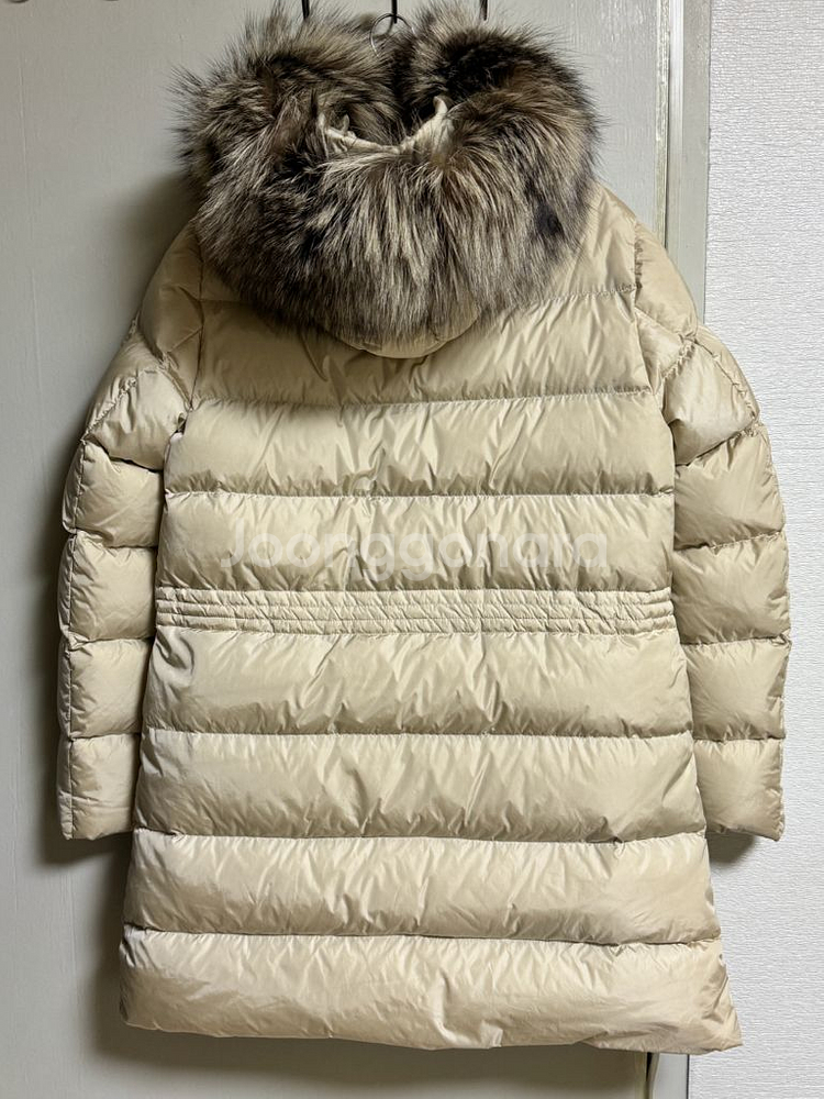 따뜻한 몽클 구스다운 여성 롱패딩 아이보리--2