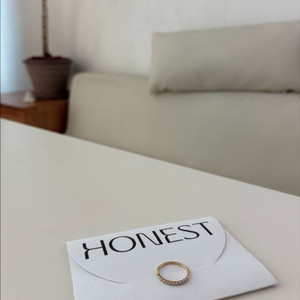 14k 랩다이아 2mm 하프이터니티 반지 옐골 13.5호-어니스트서울