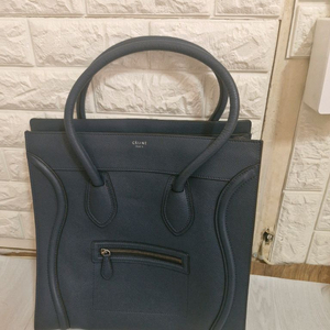 셀린느 러기지 미디엄 네이비 토트백