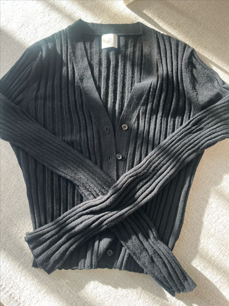 유메르 리앙 리브 가디건 블랙 이미지