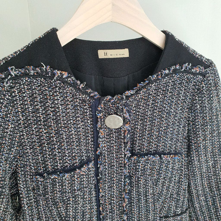 잇미샤 원피스형 트위드 롱자켓 이미지