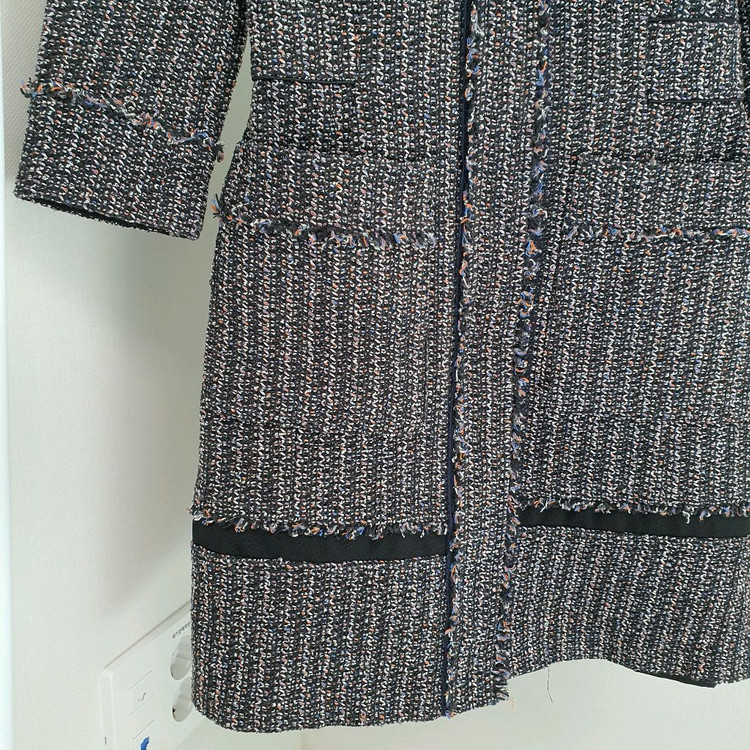 잇미샤 원피스형 트위드 롱자켓 이미지