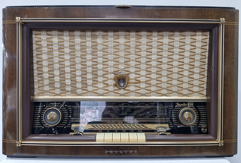 빈티지 진공관 PHILIPS AM/FM 리시버 전축 이미지