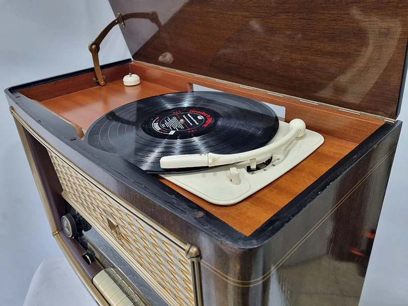 빈티지 진공관 PHILIPS AM/FM 리시버 전축 이미지