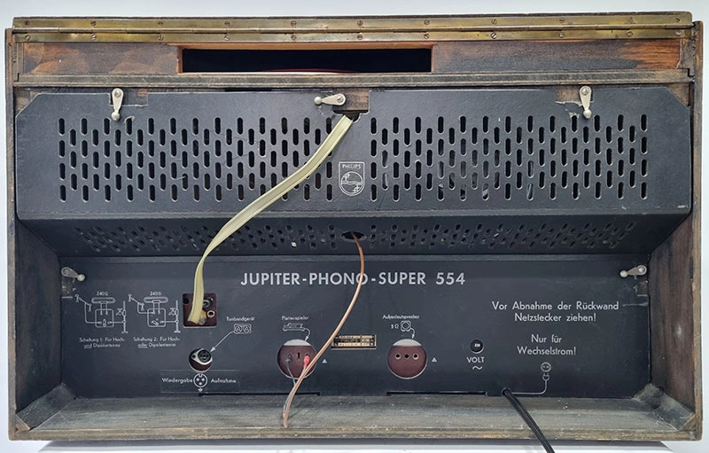 빈티지 진공관 PHILIPS AM/FM 리시버 전축 이미지