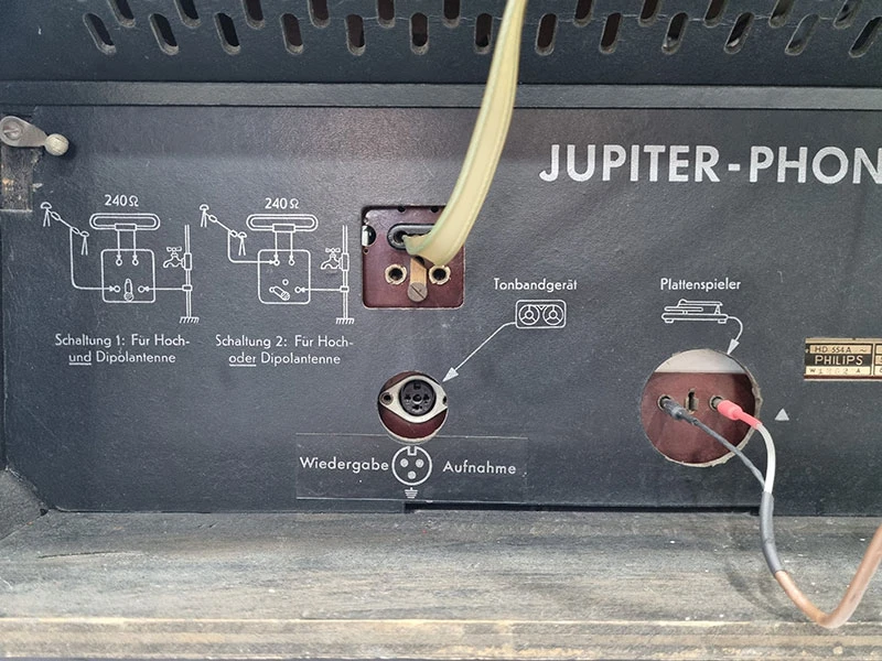 빈티지 진공관 PHILIPS AM/FM 리시버 전축 이미지