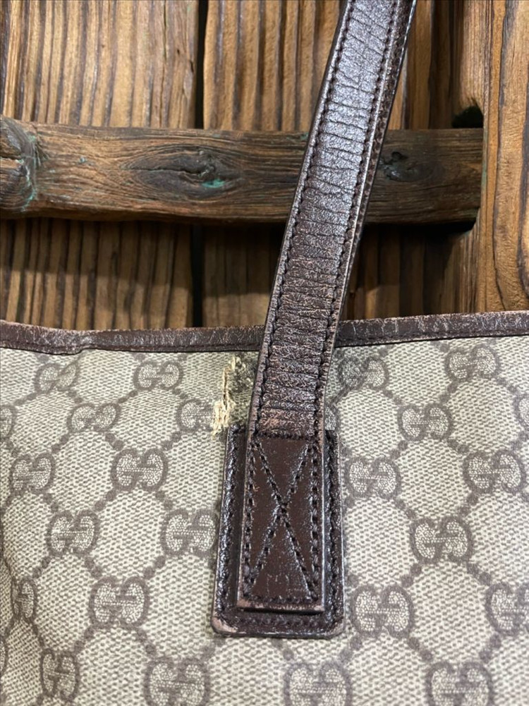 구찌 GG 로고 캔버스 미디움 쇼퍼 토트백 이미지