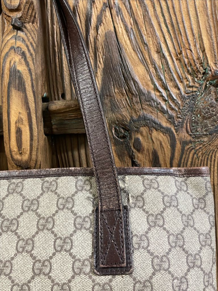 구찌 GG 로고 캔버스 미디움 쇼퍼 토트백 이미지