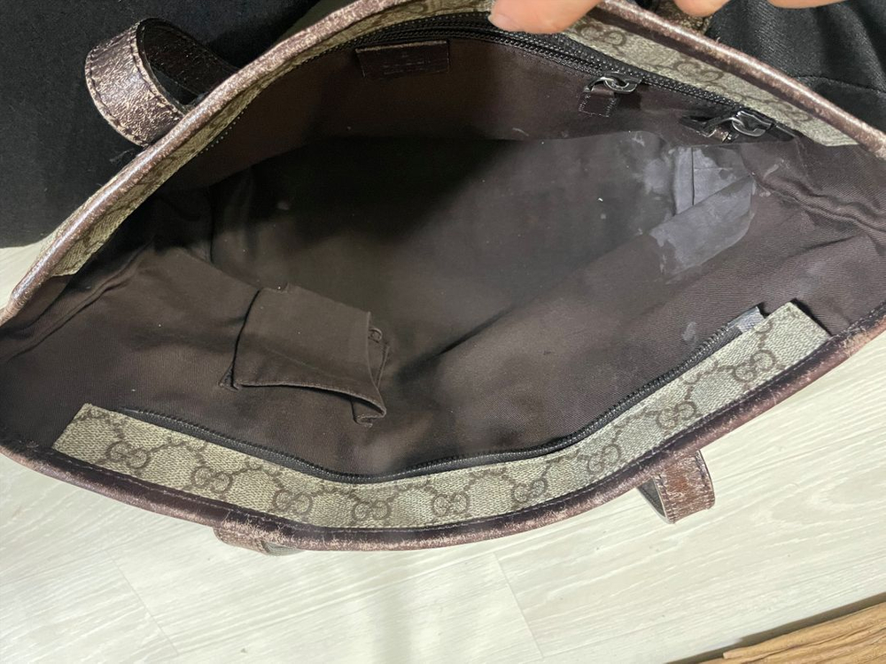 구찌 GG 로고 캔버스 미디움 쇼퍼 토트백 이미지