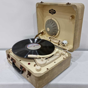 PHILIPS disc jockey major 리시버 진공관 포터블 전축 이미지