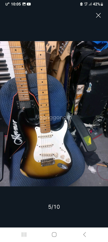 펜더 56년 커스텀 레릭 일렉기타 이미지