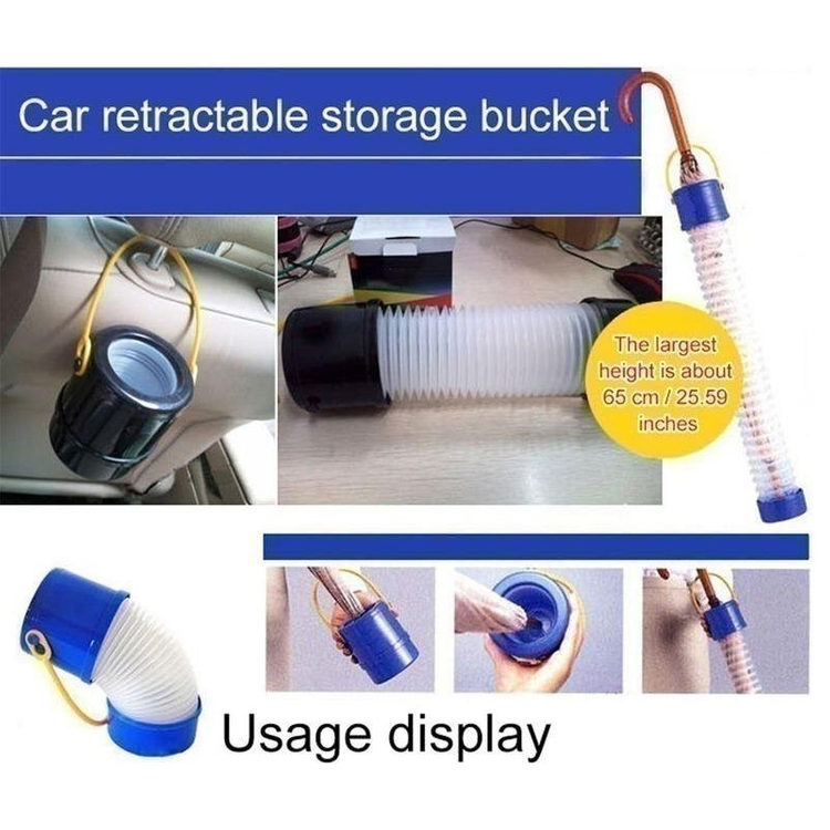 새 검정색 차량용 우산 수납함 방수 수납 용품 편리 걸이 정리 차안 이미지