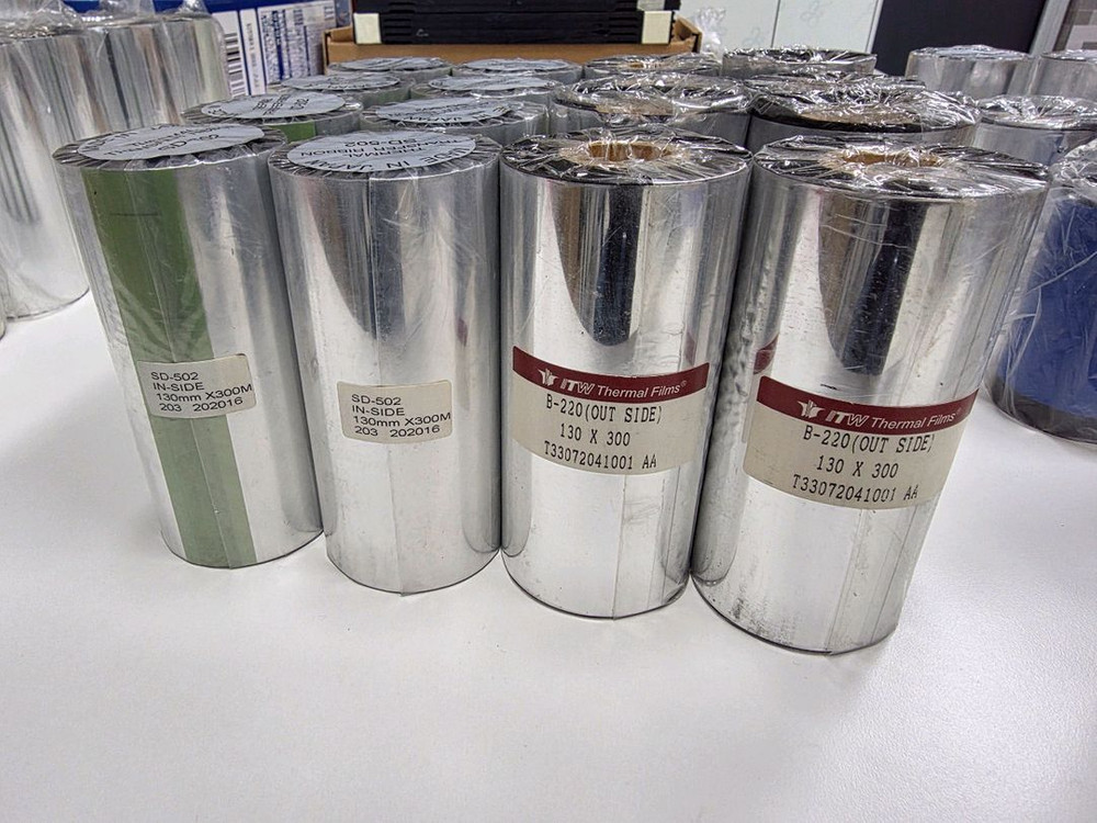 라벨프린터용 왁스 리본 먹지 (사이즈 다양)--2