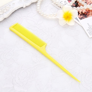 새 20개 노랑색 미용 꼬리빗 커트빗 컷트 브러쉬 헤어