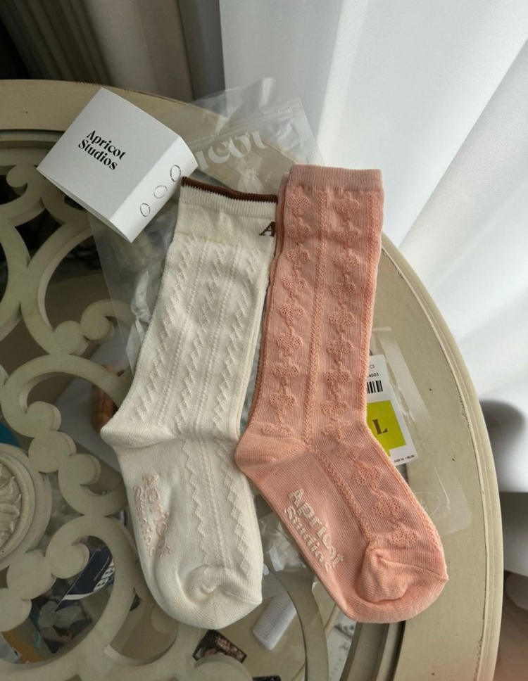 아프리콧 양말 세트 L--2