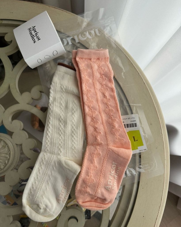 아프리콧 양말 세트 L--3