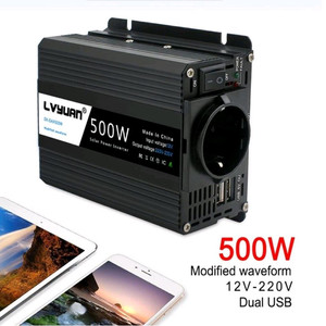 차량용 인버터 유사계단파 자동차 500W 새제품차량용 500W 인버터 새제품입니다. 차량에서 전자기기를 편리하게 사 이미지