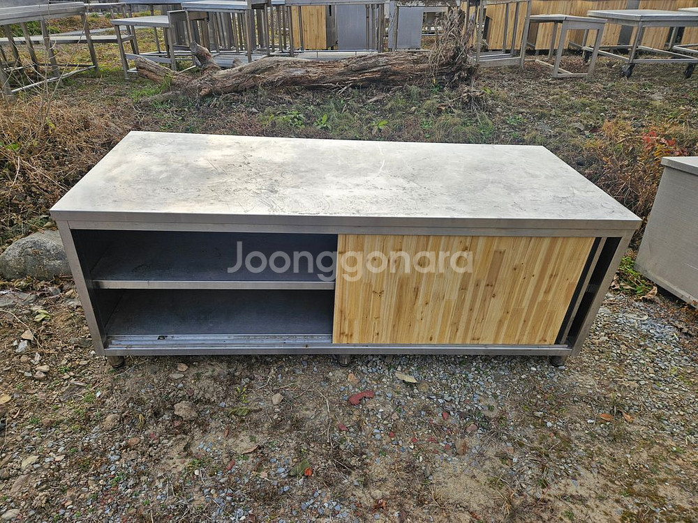 업소용 스테인리스 작업대 스텐 찻장 작업대--4