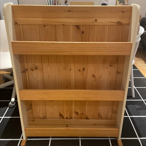 봄날나무 전면 원목 책장 이미지