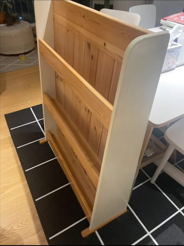 봄날나무 전면 원목 책장 이미지