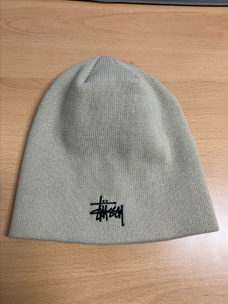 S급 스투시 스컬캡 비니 라임스톤색상--1