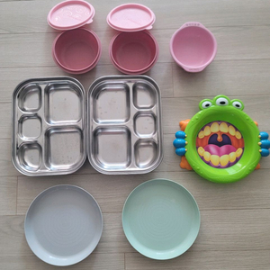 캐릭터 유아 스텐 식판