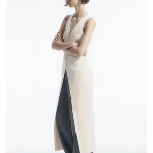 COS 코스 리브 니트 맥시 드레스 원피스 M