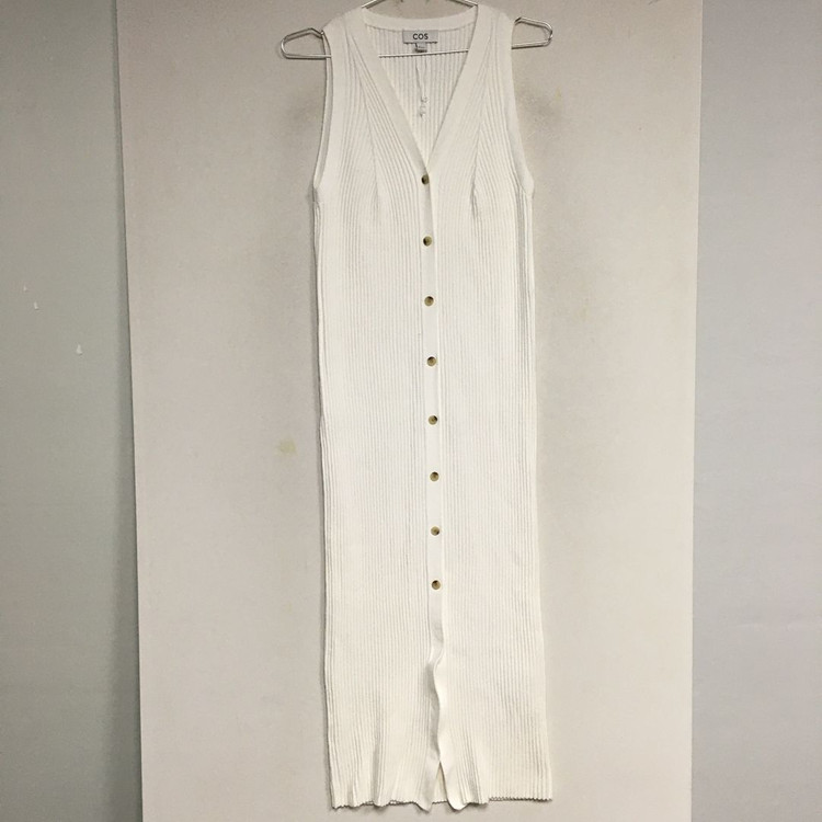 COS 코스 리브 니트 맥시 드레스 원피스 M--2