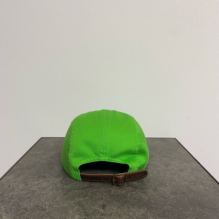 (OS) 슈프림 박스로고 캠프캡 모자 워시드 그린--3