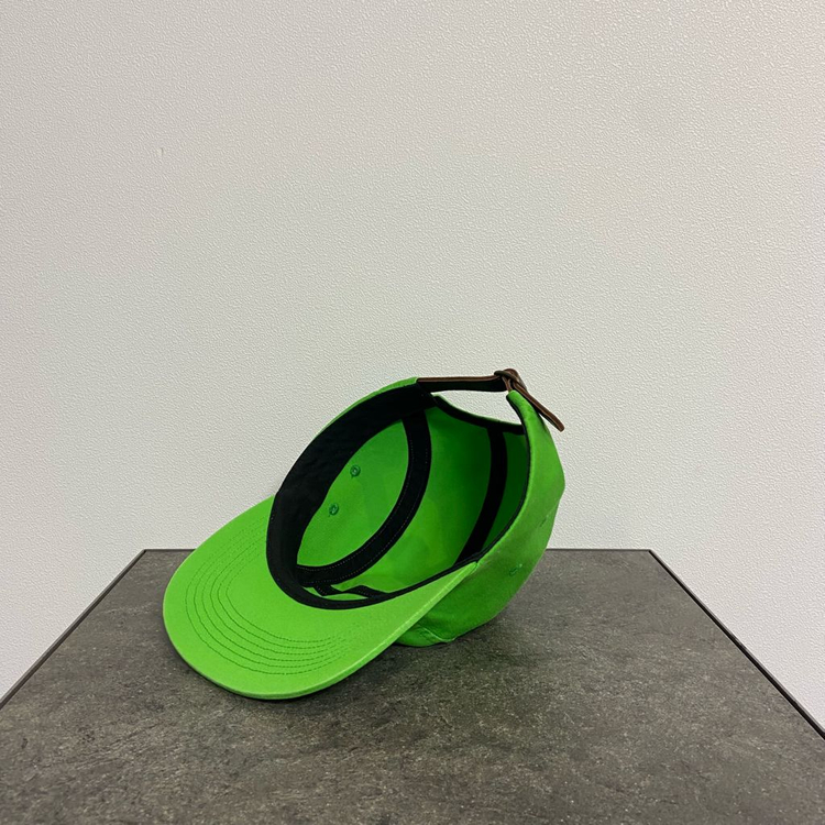 (OS) 슈프림 박스로고 캠프캡 모자 워시드 그린--5