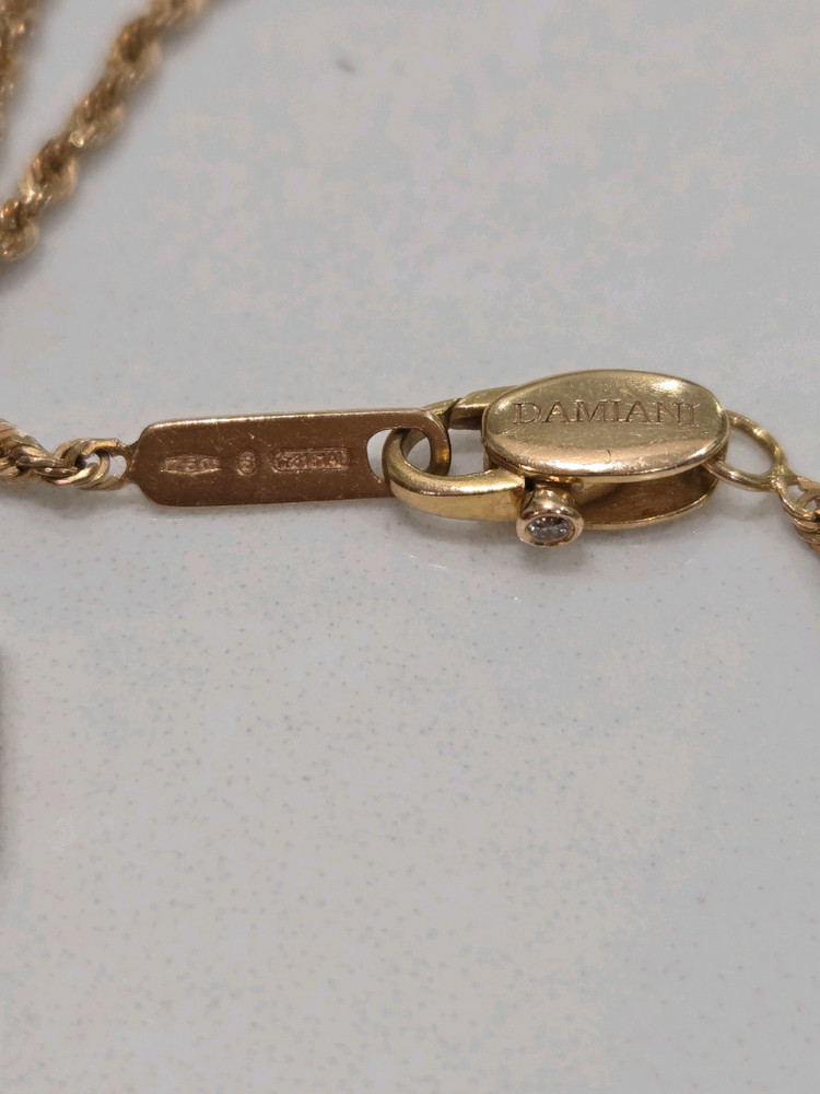 18k 목걸이 로즈 골드 십자가--2