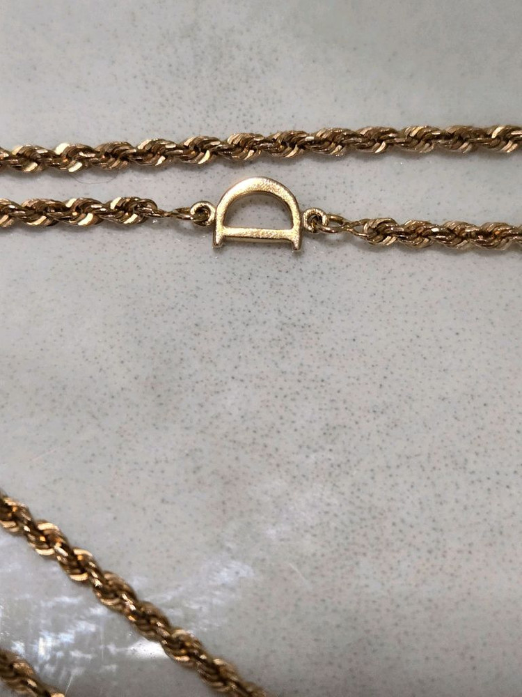 18k 목걸이 로즈 골드 십자가--4