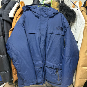 노스페이스 하이벤트 구스다운 패딩 100 네이비