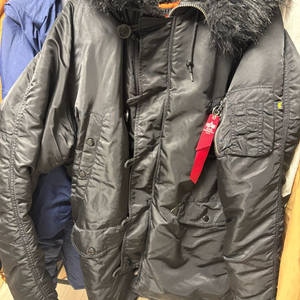 알파 인더스트리 N3B 파카 블랙 미디움 100사이즈