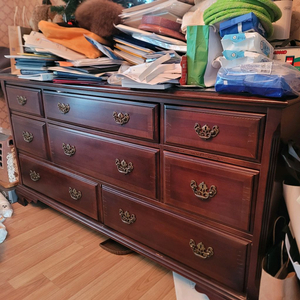 앤틱 화장대 수납장 거울 서랍장