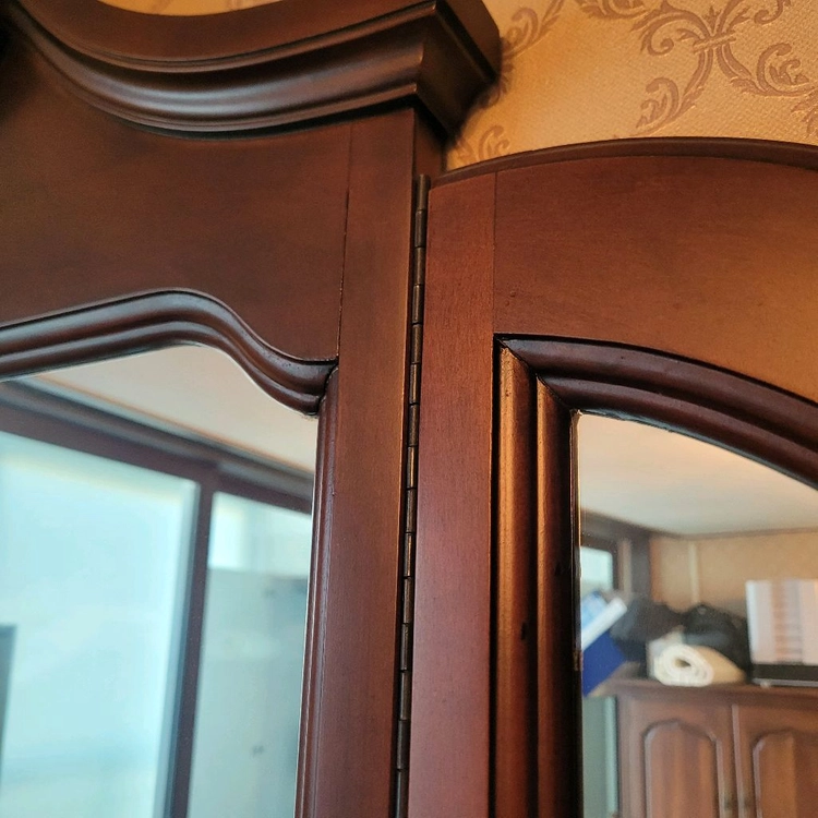 앤틱 화장대 수납장 거울 서랍장 이미지