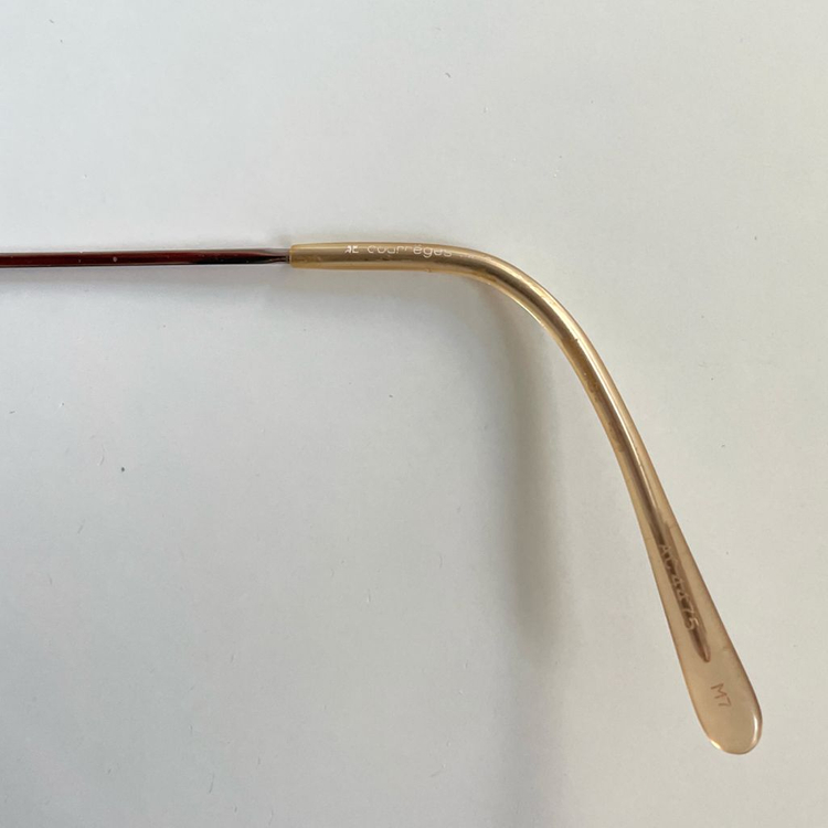 꾸레쥬 핑크 그라데이션 안경--2