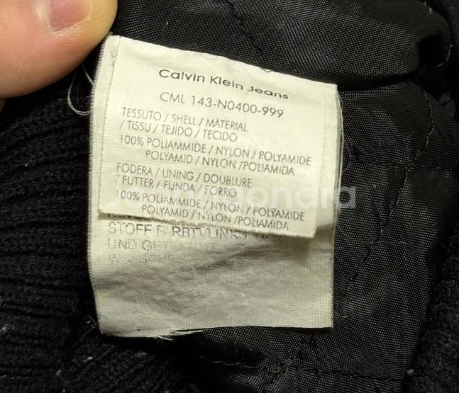 캘빈클라인 블랙 퀄팅 패딩 자켓 95/M--3