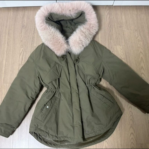 새상품급 장미셀바스키아 패딩 야상형 사가퍼 구스 55,66가능 지컷 주크 온앤온)