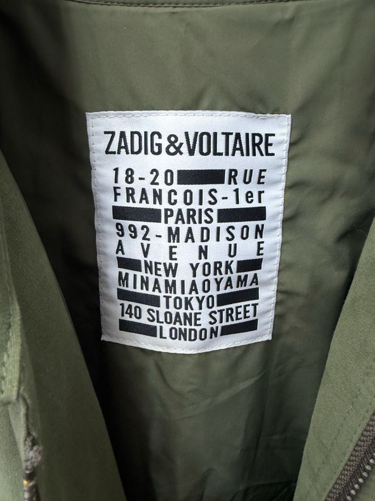 정품) 쟈딕앤볼테르 패딩 베스트 이중 카키 야상 자켓 XS--5