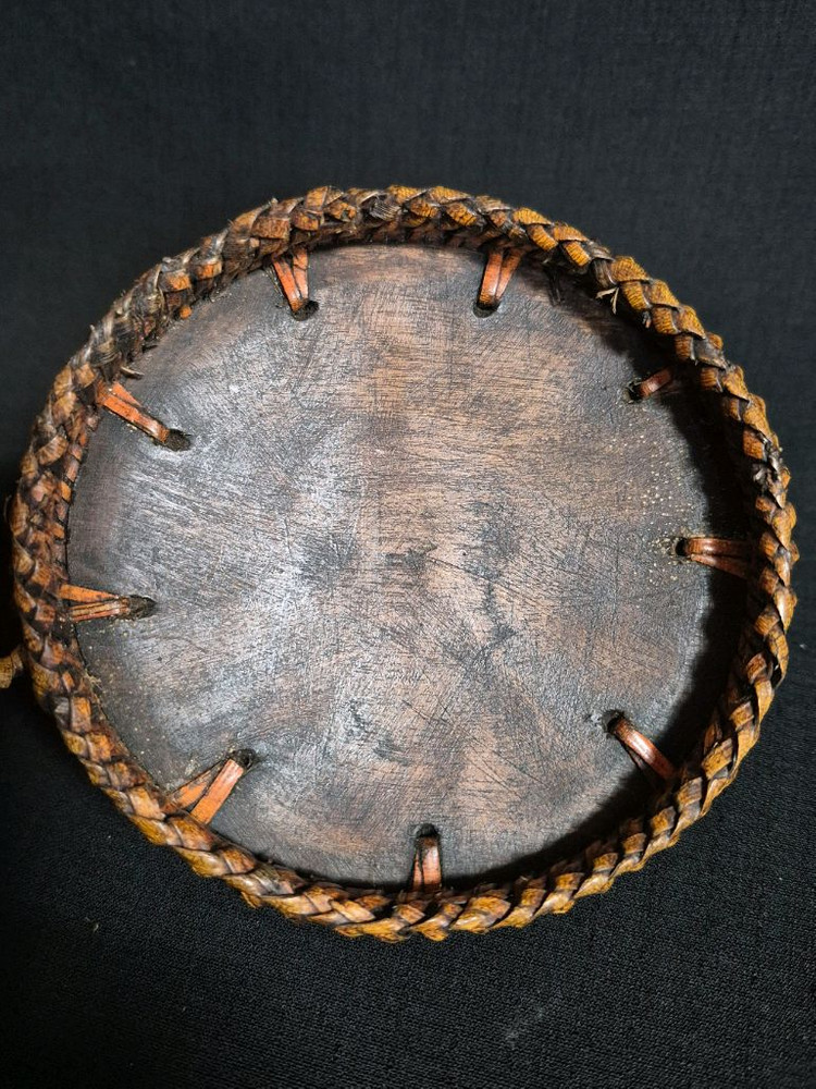 엔틱 대나무 나무 합 공예품 차도구--4