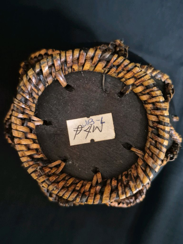 엔틱 대나무 나무 합 공예품 차도구--7