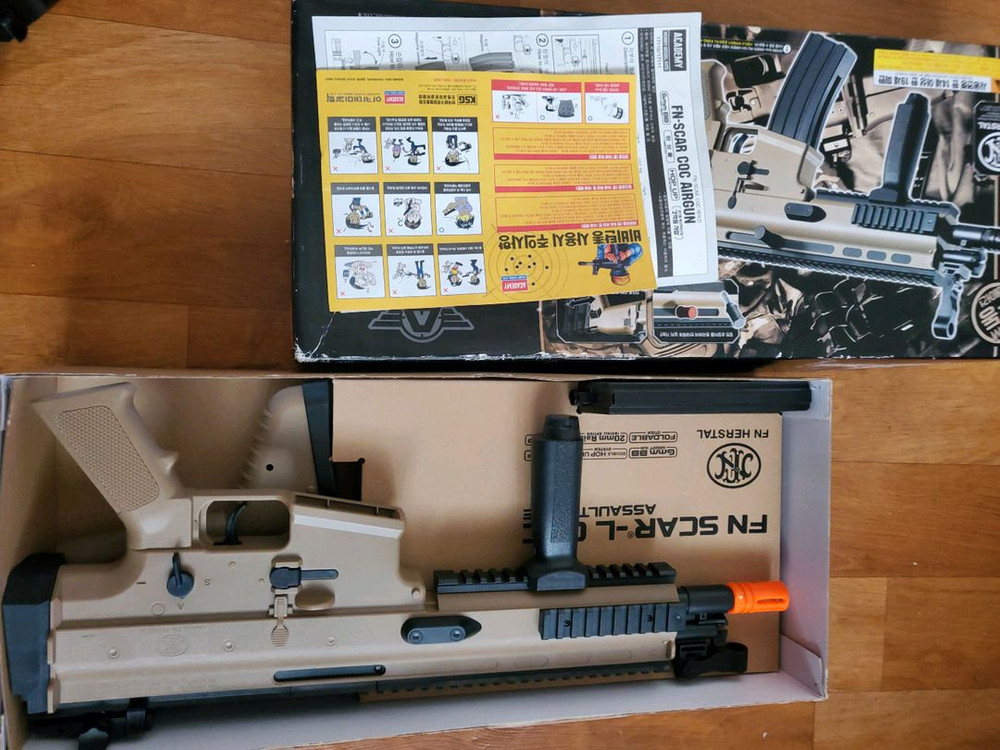 새상품 아카데미과학 FN SCAR-L CQC에어건--2