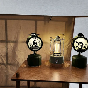 캠핑 랜턴 디어문 칸델라 x2 + 타공판 x2 + 이소가스 케이스 + 보관 파우치 이미지