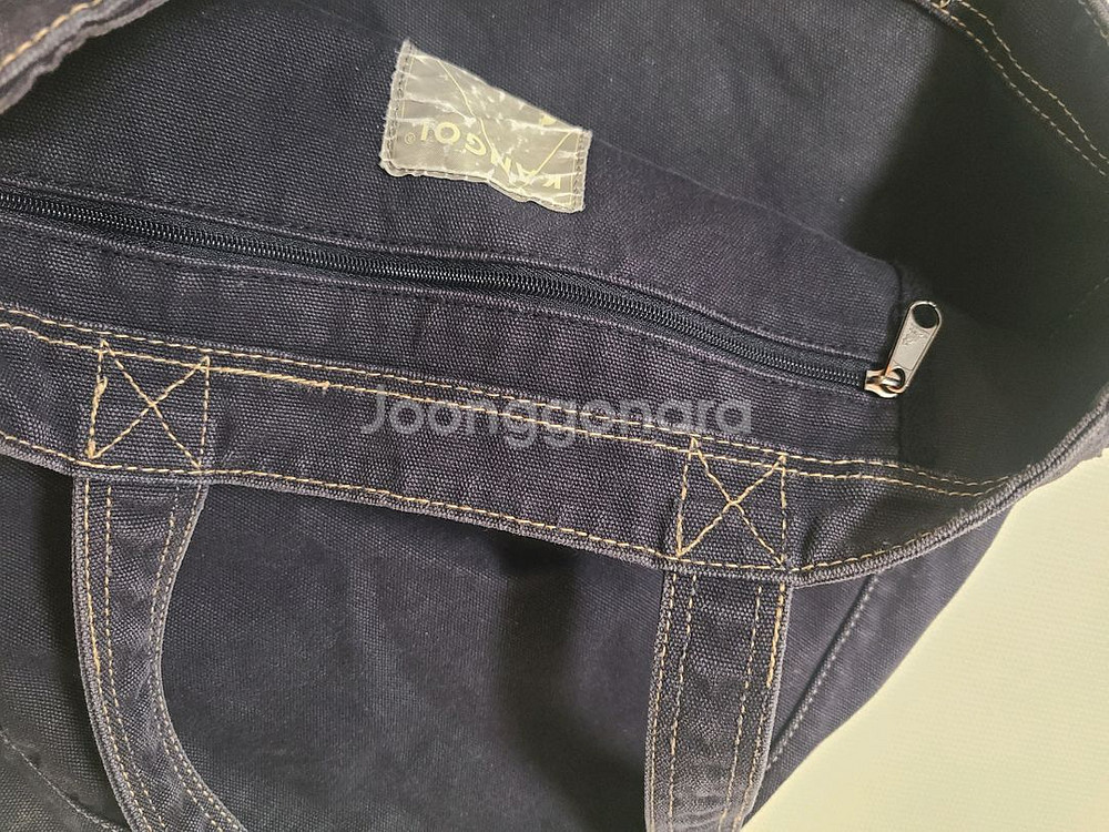 캉골 캔버스 데님 에코백--2