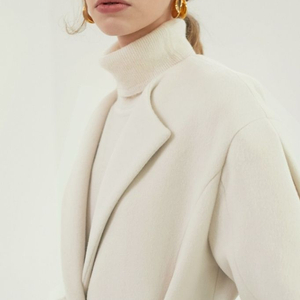 엘보른 ELBORN 데니스 크림색 울코트 (새상품급)