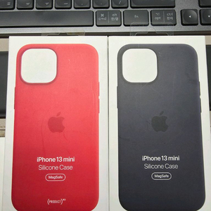 아이폰 13미니 정품 실리콘&가죽 케이스 이미지