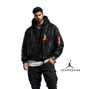 새제품! 조던 크링클 가죽 점퍼