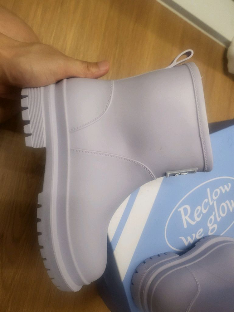 RECLOW (리끌로우) 레인부츠 판매 합니다 (사이즈 38, 퍼플 컬러) 이미지